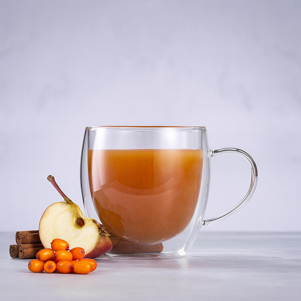 Ceai cătină cu măr